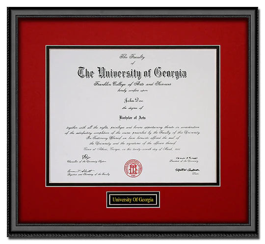 UGA Basic Diploma Frame