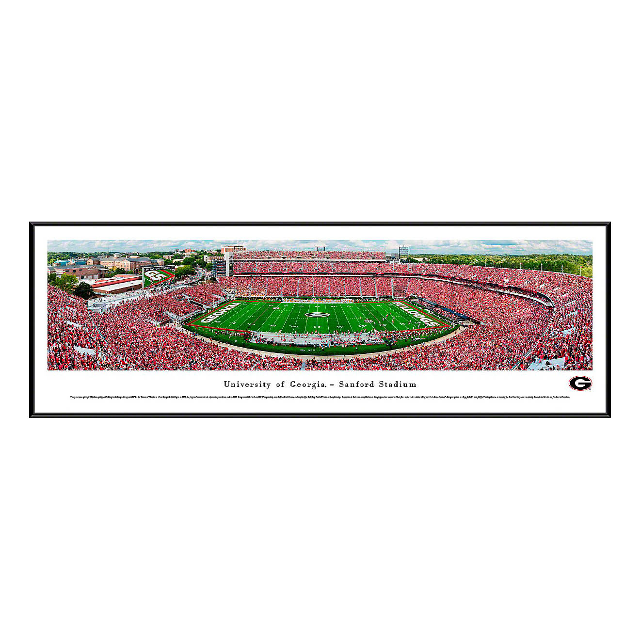 UGA 2018 Sanford Stadium Standard Framed Panoramic