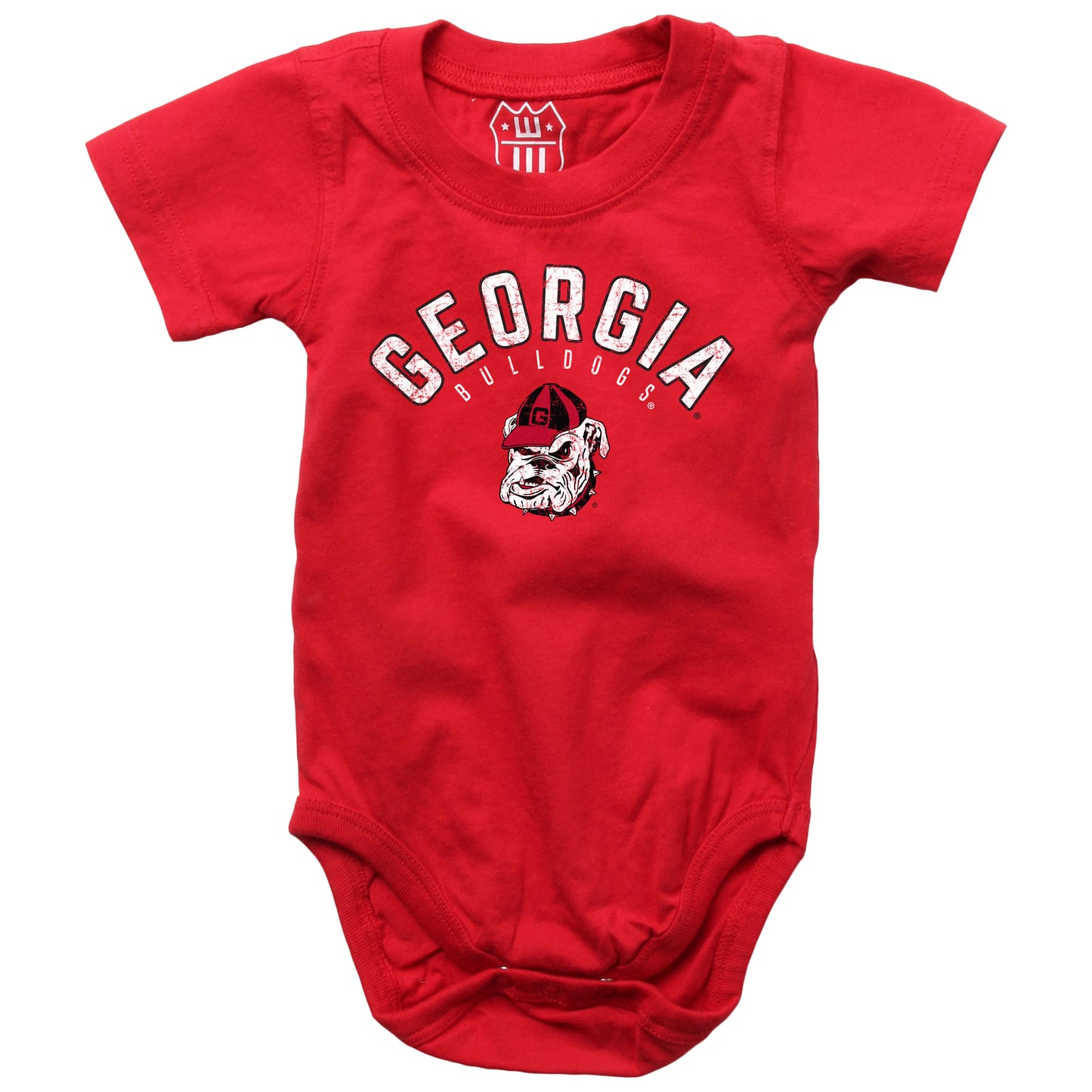 UGA Wes and Willy Cherry Hopper Onesie