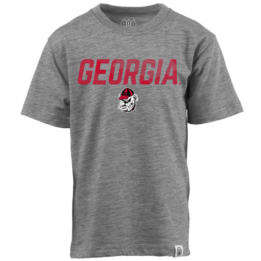 UGA Wes and Willy Toddler Cloudy Yarn Tee