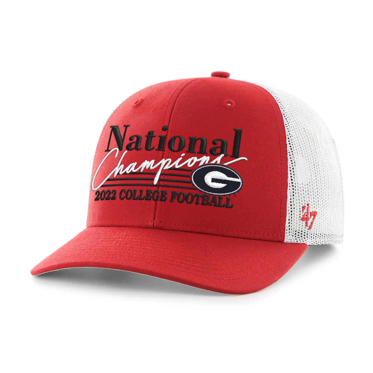 UGA 2022 National Champions 47 Brand Red Trucker