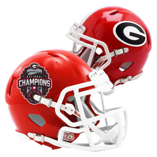 UGA 2022 National Champions Back to Back Authentic Football Helmet