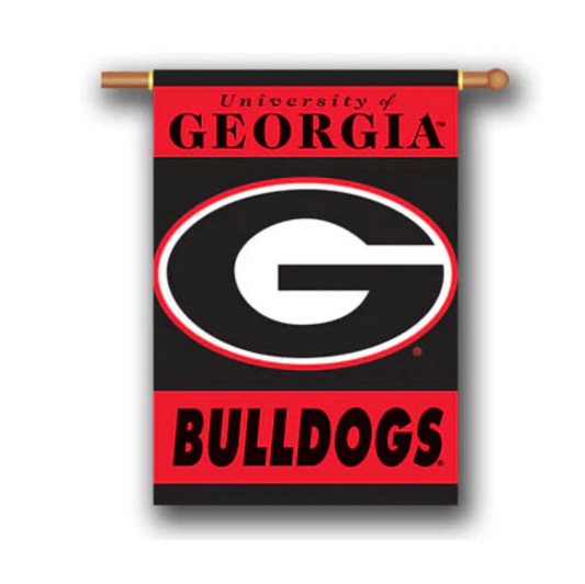 UGA Georgia G Banner House Flag