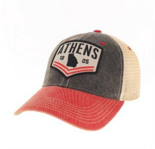 ATH Legacy Athens GA Two Tone Old Favorite Trucker Hat