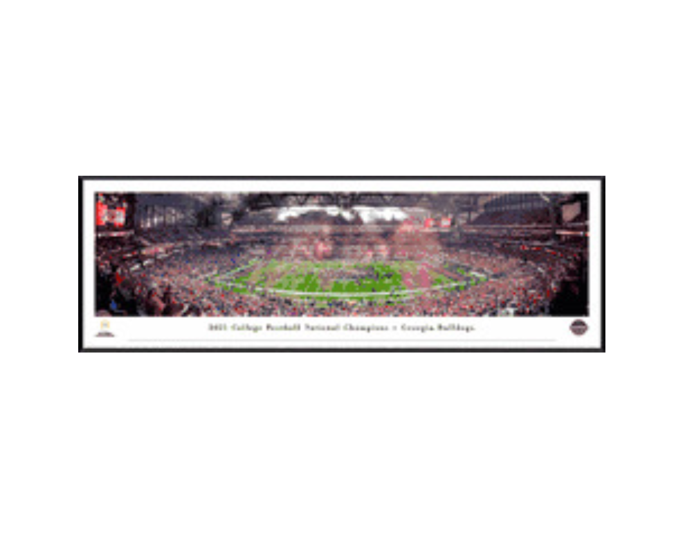 UGA 2021 National Championship Deluxe Framed Panoramic Picture