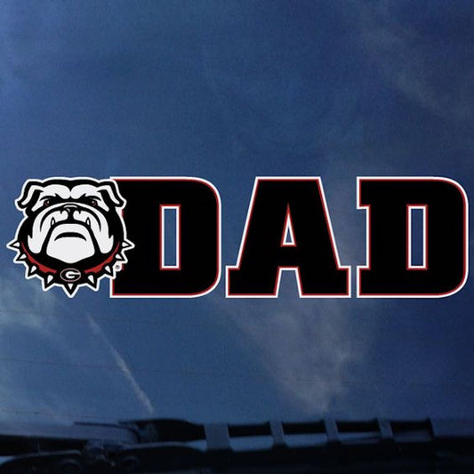 UGA New Bulldog Head Dad Decal