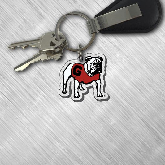 UGA Standing Bulldog Keychain