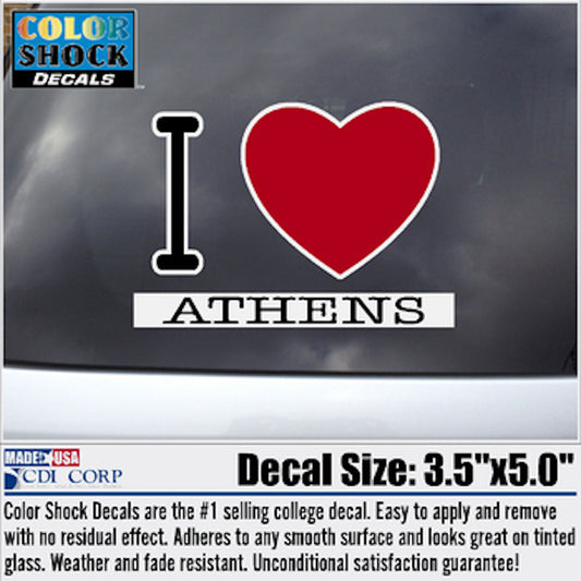 I Heart ATHENS Decal