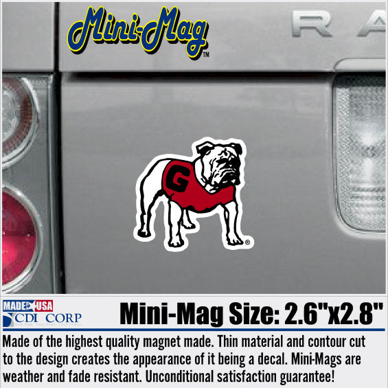 UGA Standing Bulldog Mini Magnet