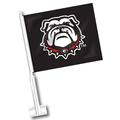 UGA New Bulldog Head Car Flag