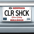 UGA Metal Bulldogs License Plate Frame