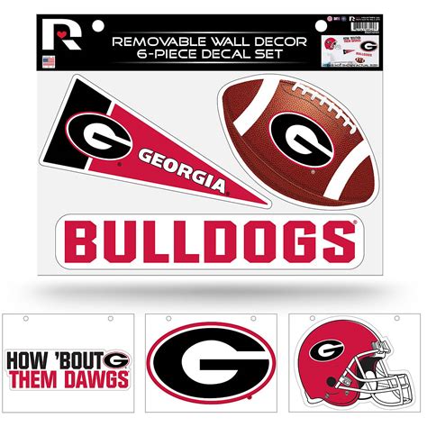 UGA Rico 6 Piece Decal Set