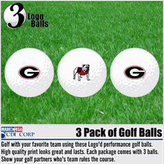 UGA Golf Ball 3-Pack