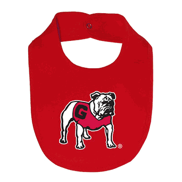 UGA Standing Bulldog Infant Bib