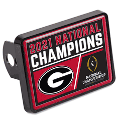 UGA 2021 National Champions Rectangle Hitch Cover