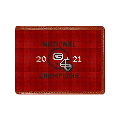 UGA 2021 National Championship Needlepoint Bi-fold Wallet